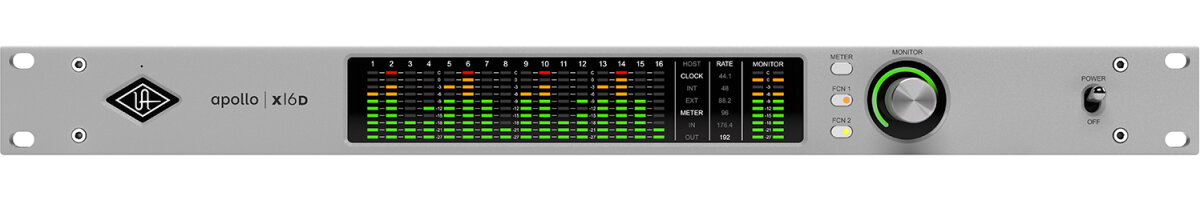 Universal Audio Apollo x16D Thunderbolt/Dante Audio Interface, Ultimate+ Edition