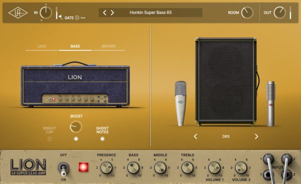 Universal Audio UAD Lion '68 Super Lead Amp Plug-in Software