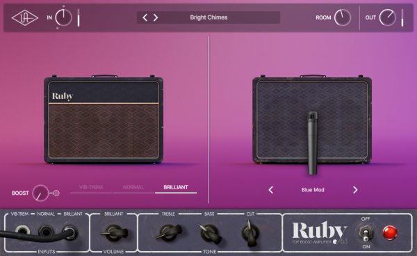 Universal Audio UAD Ruby '63 Top Boost Amp Plug-in Software