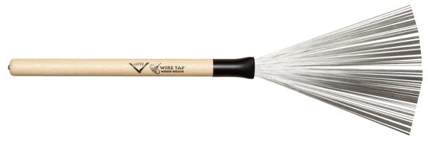Vater Wire Tap Fixed Wood Handle Wire Brushes (Pair)