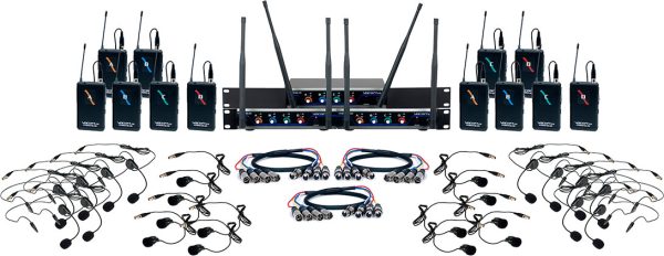 VocoPro Digital-Play-12 UHF Wireless Headset/Lavalier Microphone System