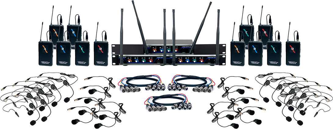VocoPro Digital-Play-12 UHF Wireless Headset/Lavalier Microphone System