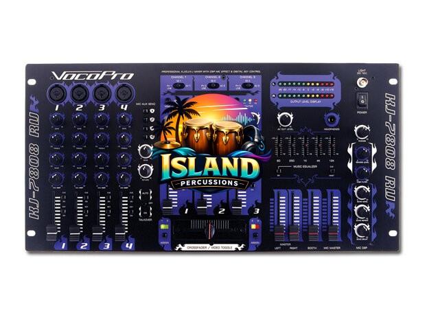VocoPro KJ-7808RV Professional KJ/DJ/VJ Mixer