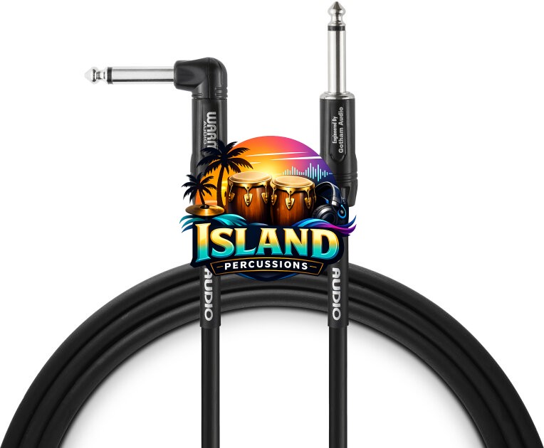 Warm Audio Pro-TS-1RT Pro Series Instrument Cable (with 1 Right Angle End)