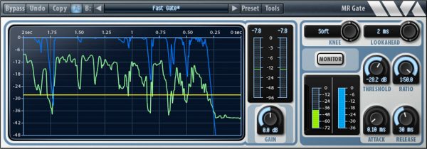Wave Arts MR Gate Expander/Gate Audio Plug-in Software