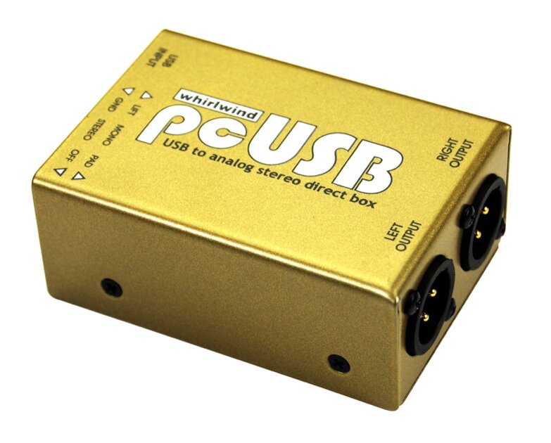 Whirlwind PCUSB USB to Analog Stereo Direct Box