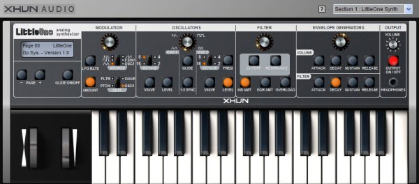 Xhun Audio LittleOne Synthesizer Plug-in Software