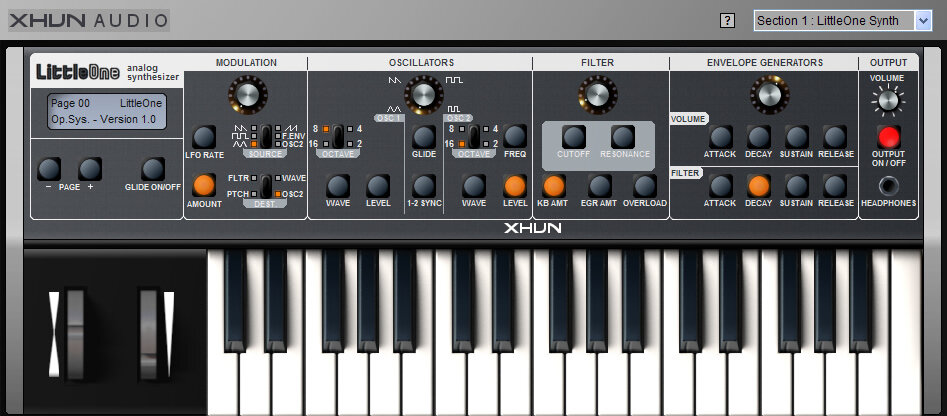 Xhun Audio LittleOne Synthesizer Plug-in Software