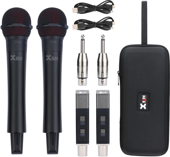 Xvive M5D Dual Handheld Digital Wireless Microphone System