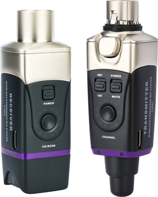 Xvive U35C 5.8 GHz Plug-On XLR Wireless System for Condenser Microphones