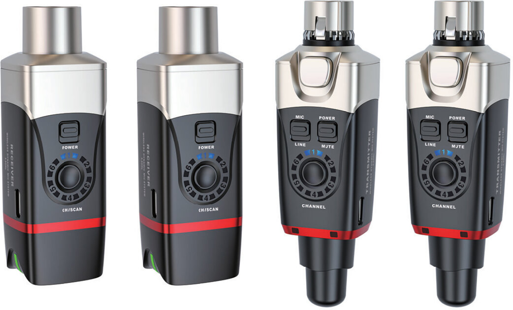 Xvive U35D 5.8 GHz Dual-Channel Digital Plug-On Wireless System for XLR Dynamic Microphones