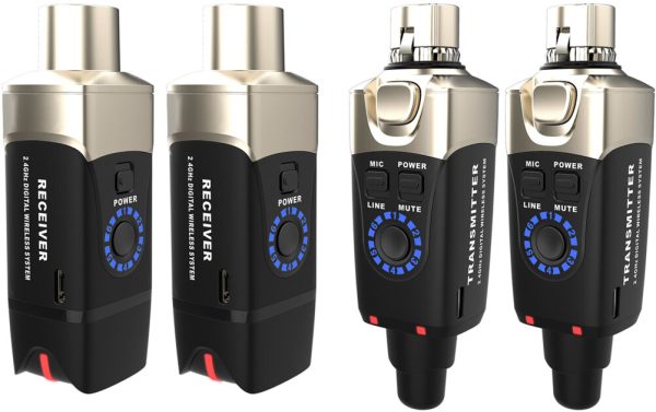 Xvive U3D Digital Dual-Channel Plug-On Wireless System for XLR Dynamic Microphones