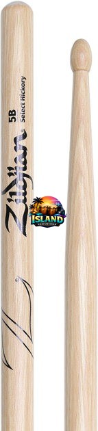 Zildjian 5B Hickory Wood Tip Drumsticks