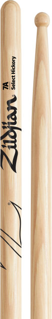 Zildjian 7A Hickory Wood Tip Drumsticks