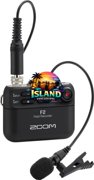 Zoom F2 Field Audio Recorder with Lavalier Microphone