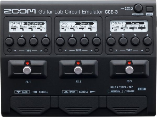Zoom GCE-3 Guitar Lab Circuit Emulator Pedal USB Audio Interface