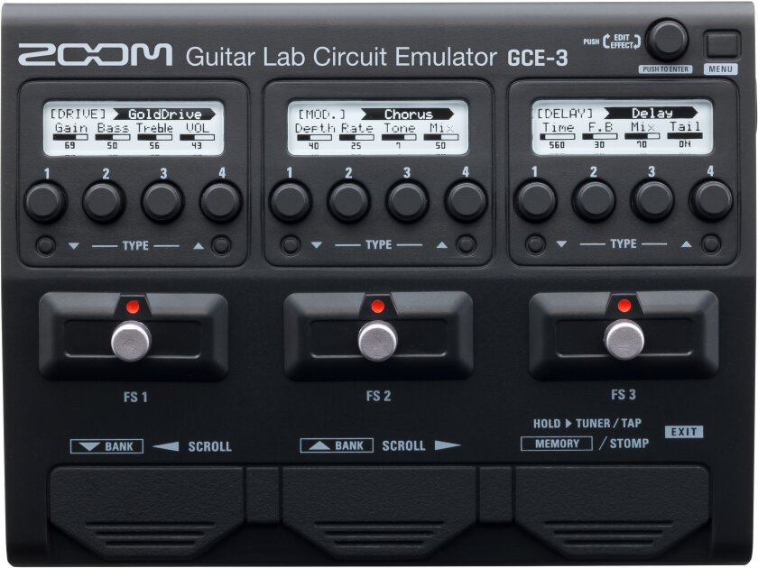 Zoom GCE-3 Guitar Lab Circuit Emulator Pedal USB Audio Interface