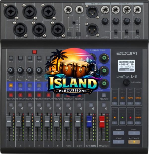 Zoom LiveTrak L-8 Digital Mixer, 8-Channel