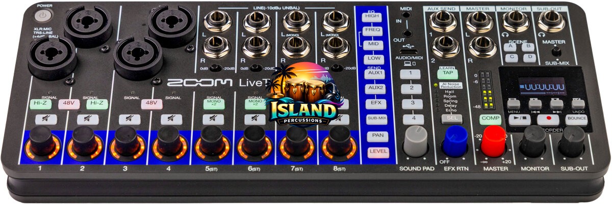 Zoom LiveTrak L6max Digital Mixer and Multi-Track Recorder, 12-Channel