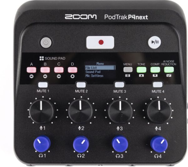 Zoom PodTrak P4next Podcast Recorder