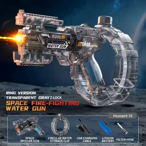 Electric Water Gun for Adults & Kids – Powerful Automatic Water Blaster with Fast Water Suction, Long-Range Squirt Gun for Summer Outdoor Beach, Pool & Backyard Water Battles