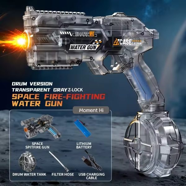 Electric Water Gun for Adults & Kids – Powerful Automatic Water Blaster with Fast Water Suction, Long-Range Squirt Gun for Summer Outdoor Beach, Pool & Backyard Water Battles